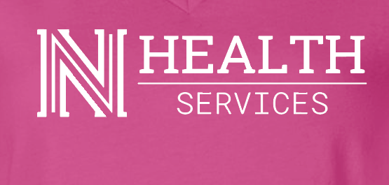 NPS Health Services "Logo" Design Women's V-neck T-shirt (f) (berry)