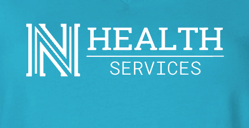 NPS Health Services "Logo" Design Women's V-neck T-shirt (p) (turquoise)