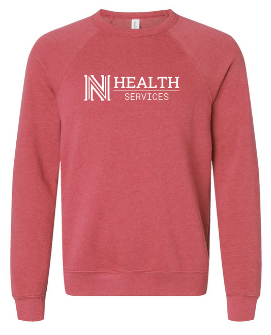 NPS Health Services "Logo" Design Unisex Crewneck Sweatshirt (red)