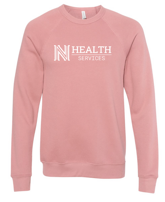 NPS Health Services "Logo" Design Unisex Crewneck Sweatshirt (mauve)