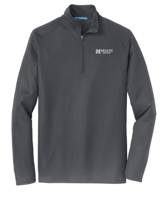 NPS Health Services "Logo" Design Unisex Mesh 1/2 Zip Pullover (grey)
