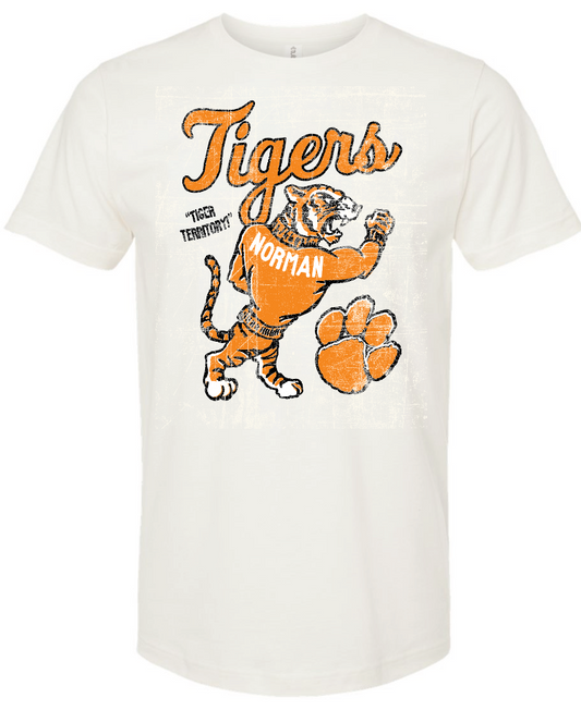NHS Tennis "Vintage Tigers" Design S/S T-shirt