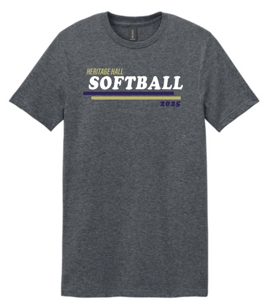 Heritage Hall High School Softball "Vintage Varsity" Softstyle T-shirt
