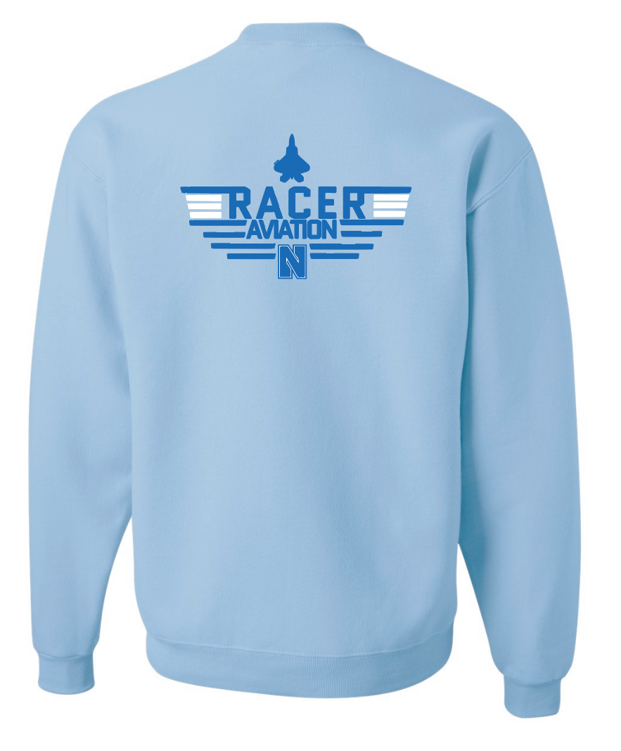 Newcastle Aviation Crewneck Sweatshirt (lt blue)