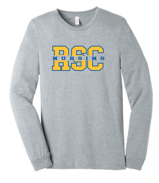 Rose State Nursing "RSC" Design L/S T-shirt (heather)