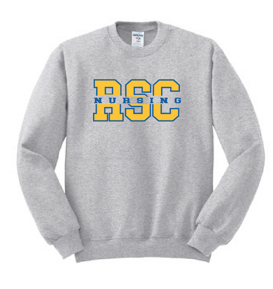 Rose State Nursing "RSC" Design Crewneck Sweatshirt (heather)