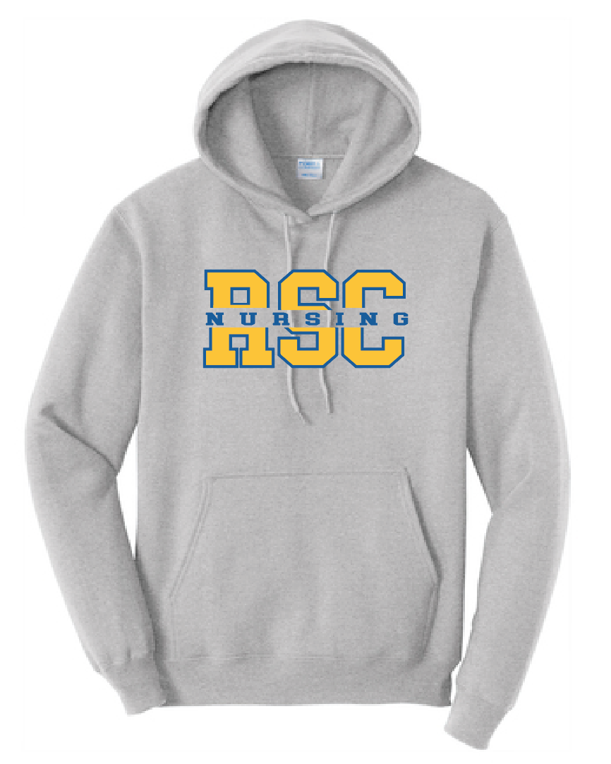 Rose State Nursing "RSC" Design Hooded Sweatshirt (heather)