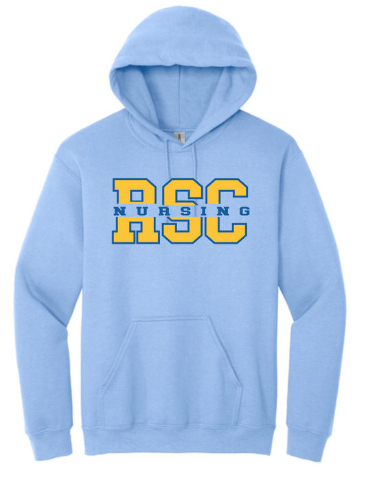 Rose State Nursing "RSC" Design Hooded Sweatshirt (carolina blue)