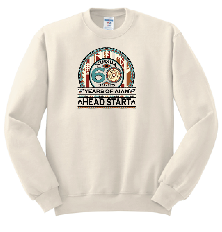 NIHSDA "60 Years" Design Crewneck Sweatshirt (natural)