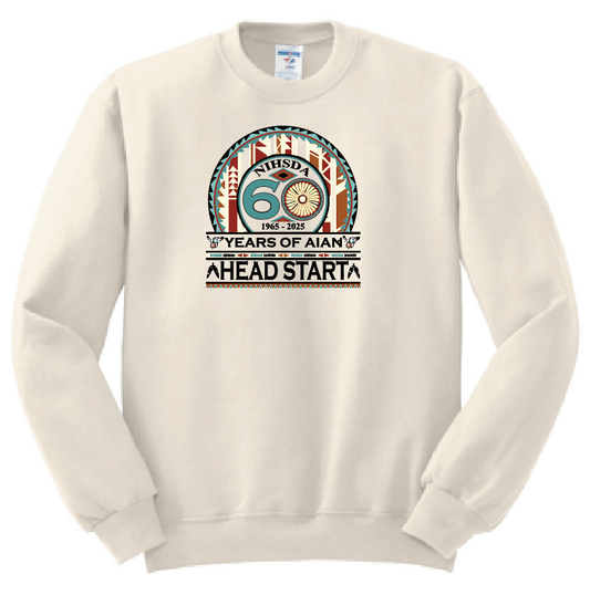 NIHSDA "60 Years" Design Crewneck Sweatshirt (natural)