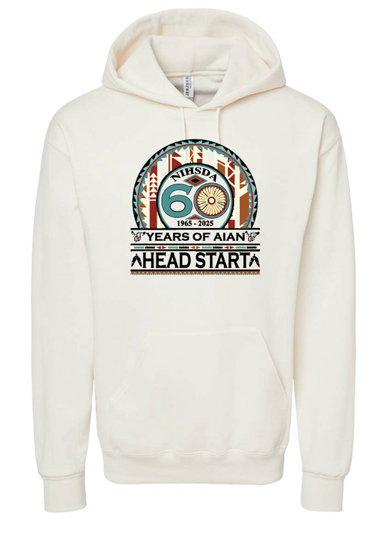 NIHSDA "60 Years" Design Hooded Sweatshirt (natural)