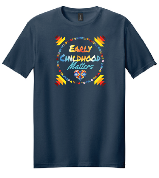 NIHSDA "Early Childhood Matters" Design S/S T-shirt (navy)
