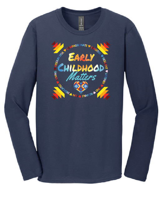 NIHSDA "Early Childhood Matters" Design L/S T-shirt (navy)