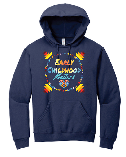 NIHSDA "Early Childhood Matters" Design Hooded Sweatshirt (navy)
