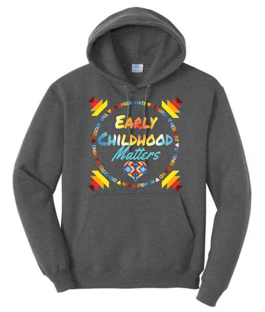 NIHSDA "Early Childhood Matters" Design Hooded Sweatshirt (heather)