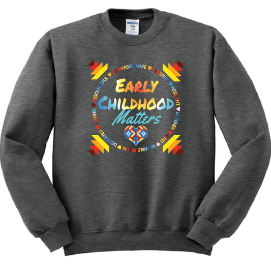 NIHSDA "Early Childhood Matters" Design Crewneck Sweatshirt (heather)