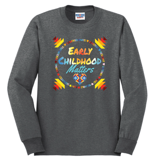 NIHSDA "Early Childhood Matters" Design L/S T-shirt (heather)