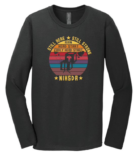 NIHSDA "Still Here, Still Strong" Design L/S T-shirt (black)