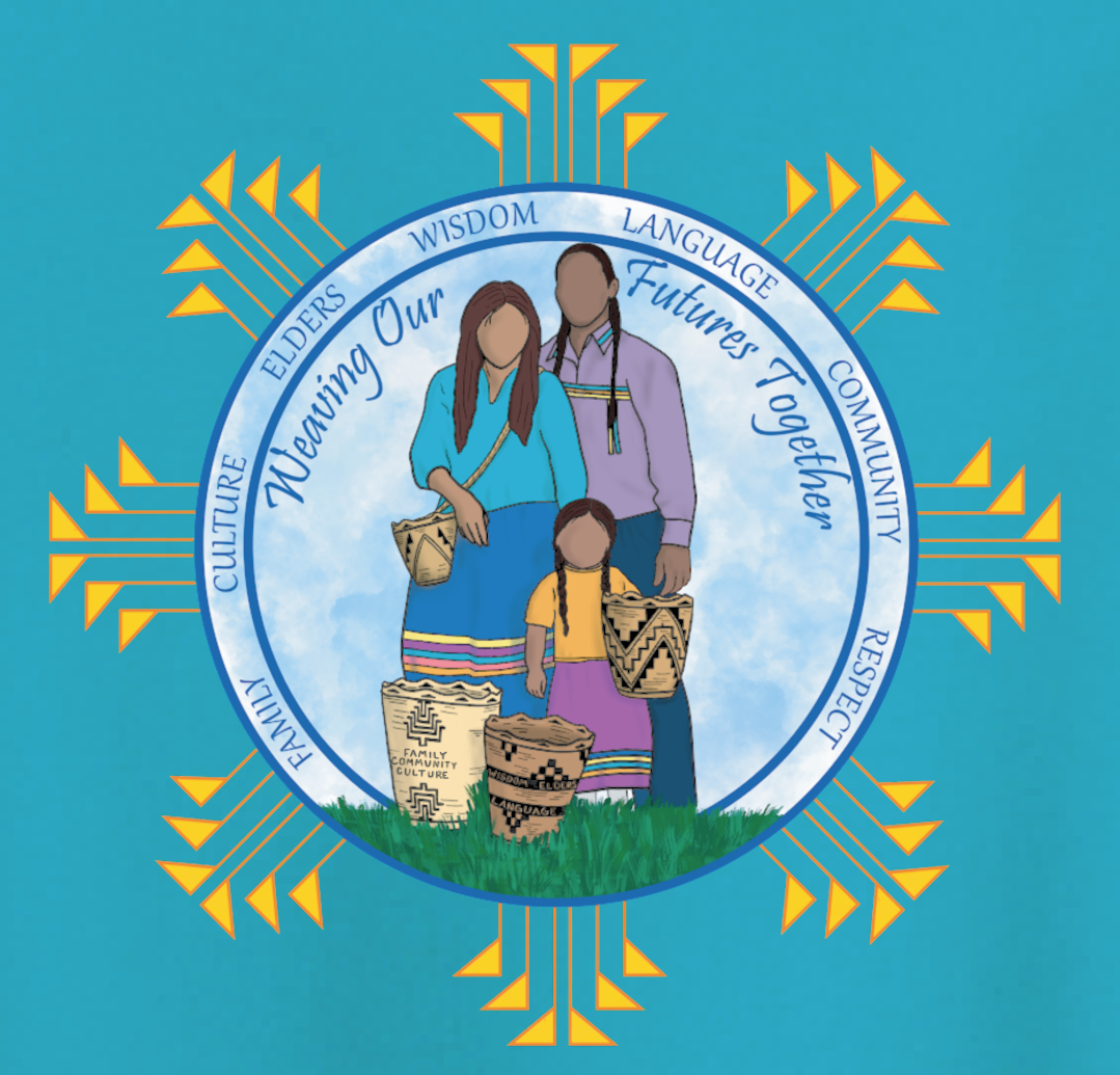 NIHSDA "Weaving Our Futures" Design Hooded Sweatshirt (blue)