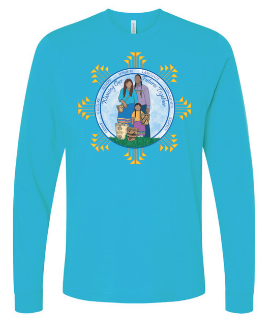 NIHSDA "Weaving Our Futures" Design L/S T-shirt (blue)