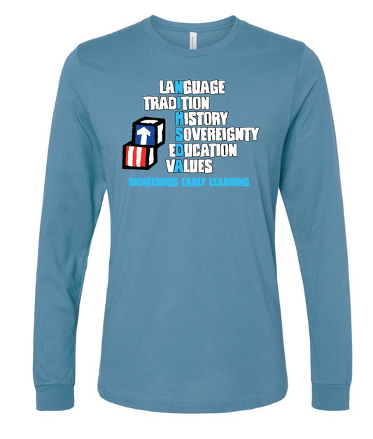 NIHSDA "NIHSDA" Design L/S T-shirt (blue)