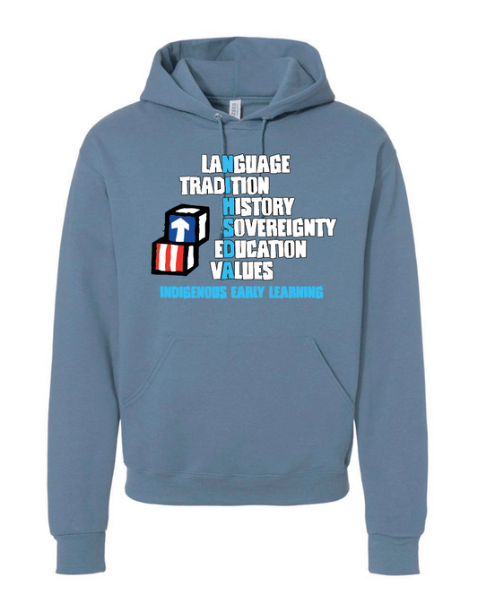 NIHSDA "NIHSDA" Design Hooded Sweatshirt (blue)