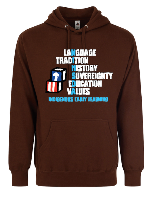 NIHSDA "NIHSDA" Design Hooded Sweatshirt (brown)