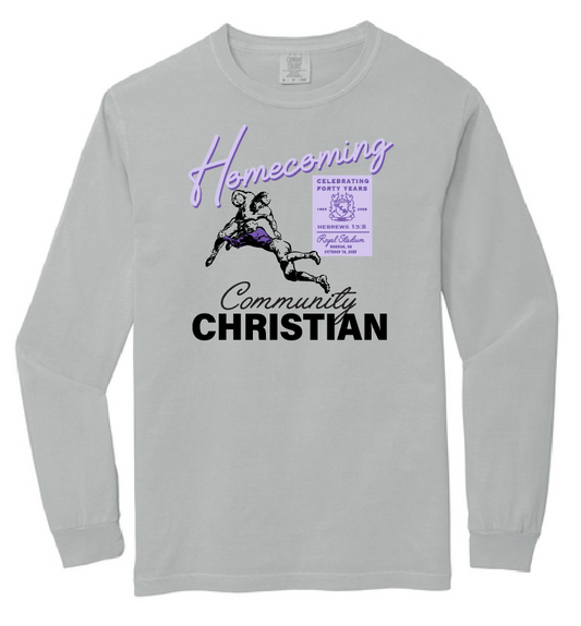 CCS HOCO "Program Cover" Design Comfort Colors L/S T-shirt