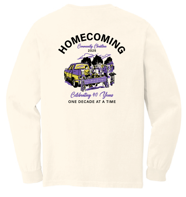 CCS HOCO "Tailgate" Design Comfort Colors L/S T-shirt