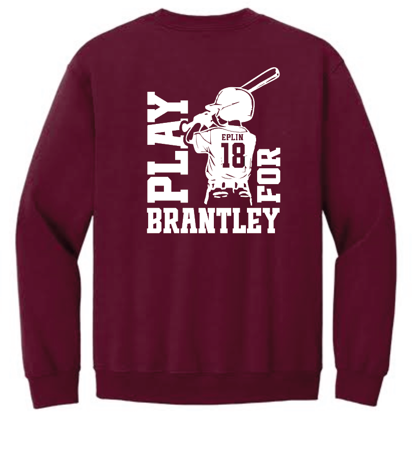Team Brantley (Option 1) Gildan Crewneck Sweatshirt (maroon)