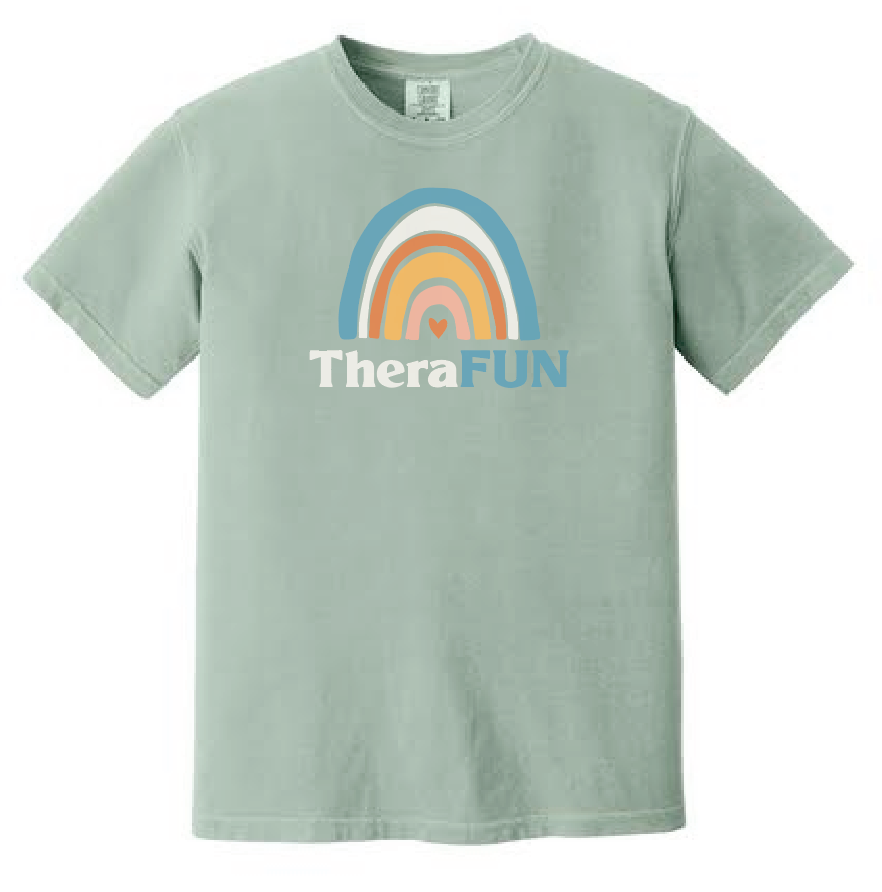 TheraFun "Logo" Design S/S Comfort Colors T-shirt (bay)(alt)