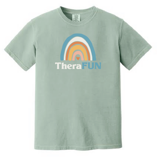 TheraFun "Logo" Design S/S Comfort Colors T-shirt (bay)(alt)
