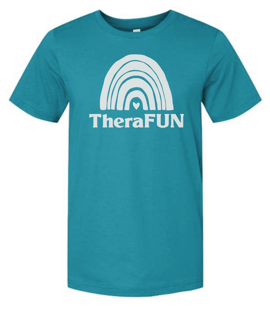 TheraFun "Logo" Design S/S T-shirt (marine)(1c)