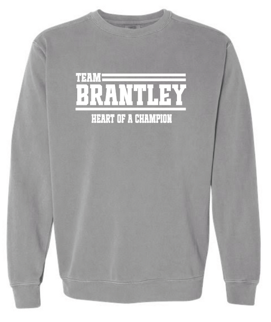 Team Brantley (Option 1) Comfort Colors Sweatshirt (grey)
