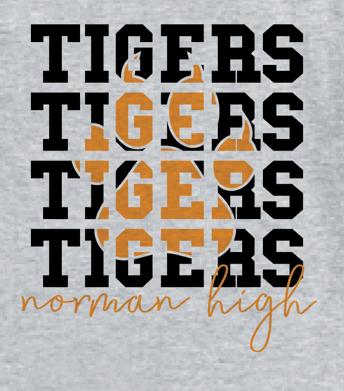 NHS PTA "Stack Claw" 3/4 Sleeve T-Shirt