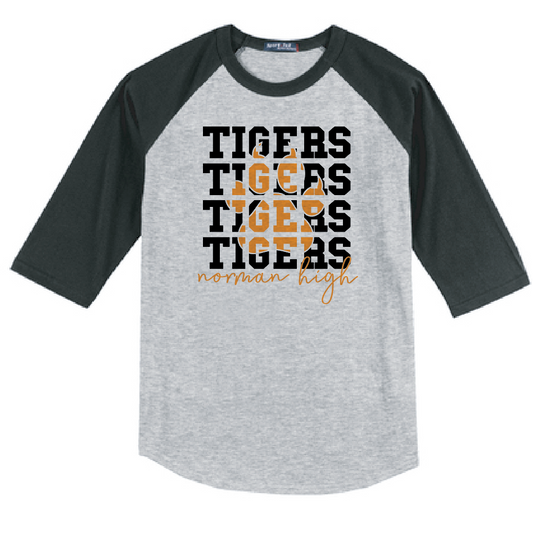 NHS PTA "Stack Claw" 3/4 Sleeve T-Shirt