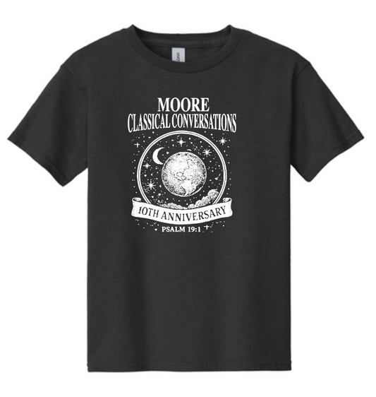 Moore Classical Conversations "10th Anniversary" Design S/S T-shirt (black)