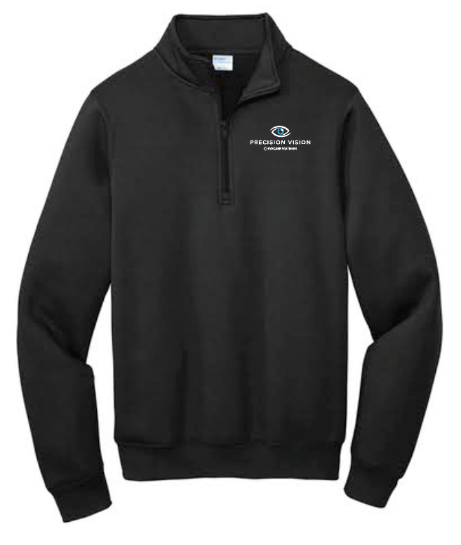 Precision Vision "Logo" Design 1/4 Zip Sweatshirt (black)