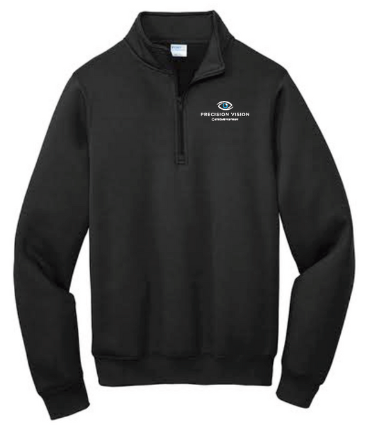 Precision Vision "Logo" Design 1/4 Zip Sweatshirt (black)