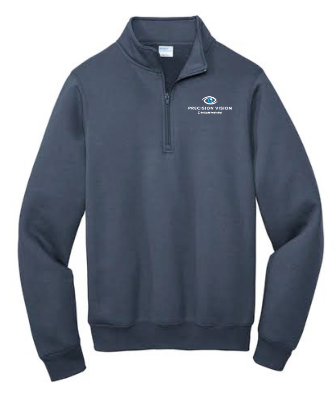 Precision Vision "Logo" Design 1/4 Zip Sweatshirt (navy)