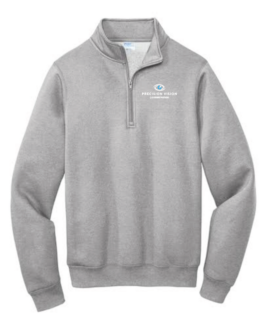 Precision Vision "Logo" Design 1/4 Zip Sweatshirt (heather)