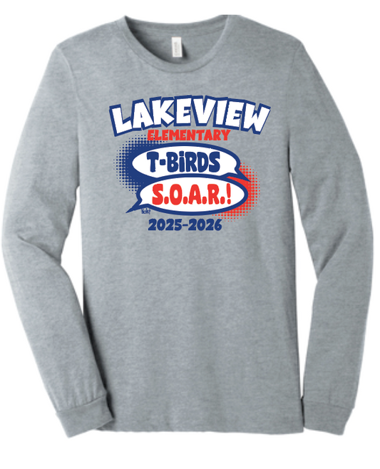 Lakeview "S.O.A.R." Design L/S T-shirt (heather)