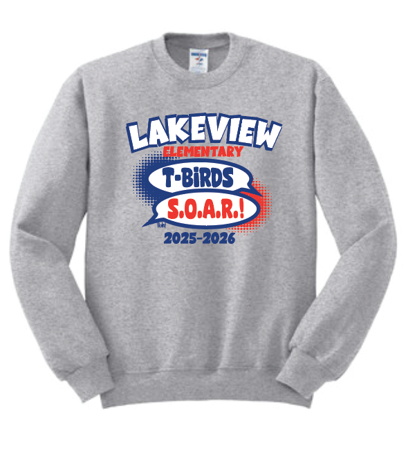 Lakeview "S.O.A.R." Design Crewneck Sweatshirt (heather)