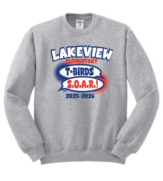 Lakeview "S.O.A.R." Design Crewneck Sweatshirt (heather)