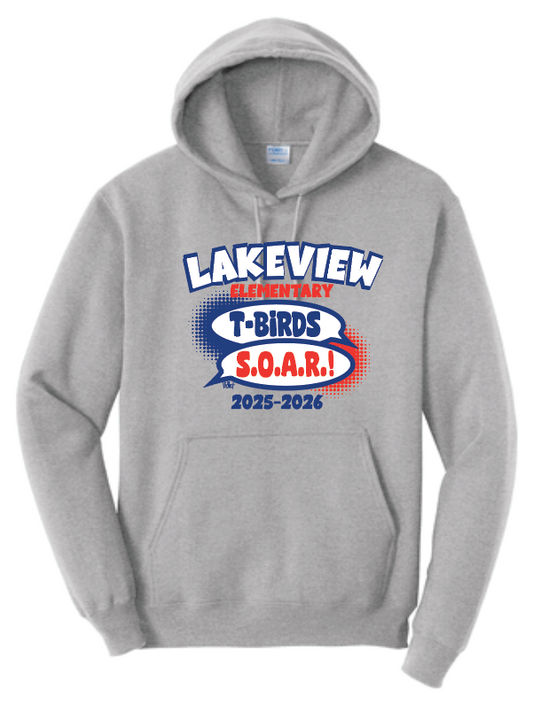 Lakeview "S.O.A.R." Design Hooded Sweatshirt (heather)
