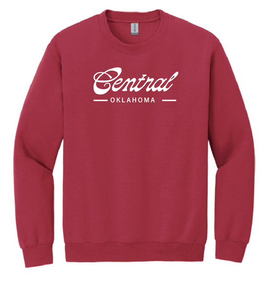 COCMHC "Central Oklahoma" Crewneck Sweatshirt (cardinal)