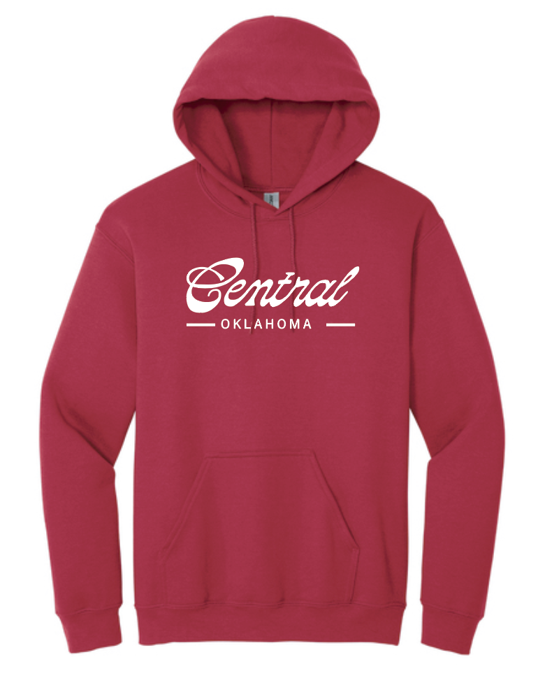 COCMHC "Central Oklahoma" Hooded Sweatshirt (cardinal)