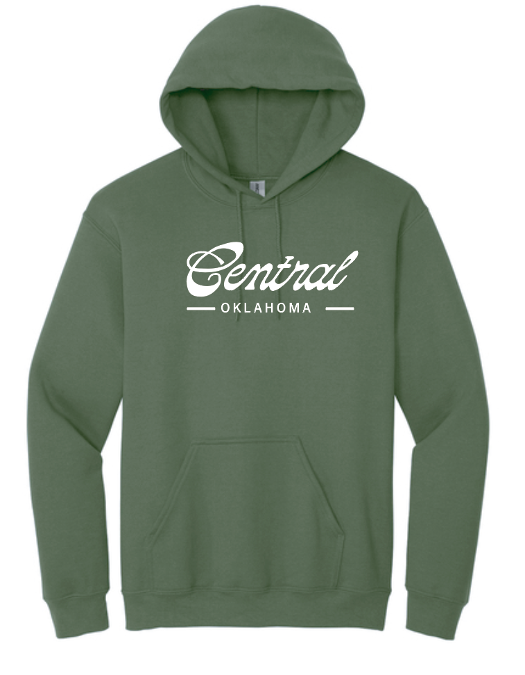 COCMHC "Central Oklahoma" Hooded Sweatshirt (mil green)