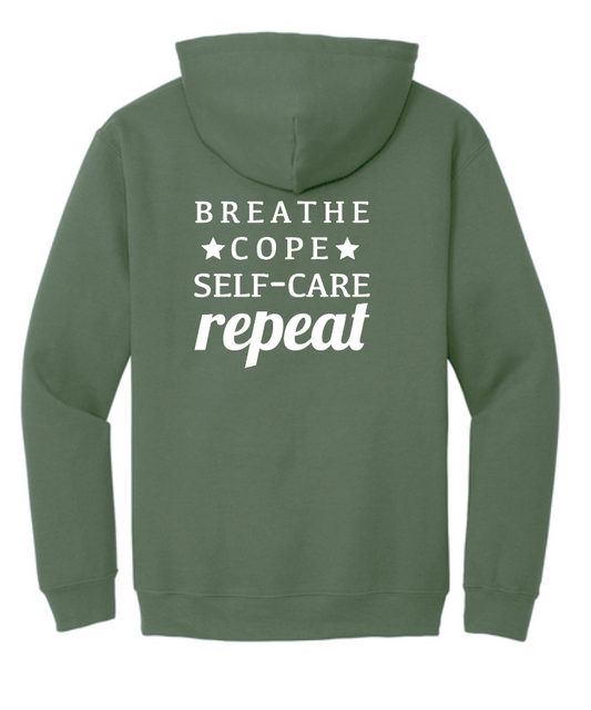 COCMHC "Central Oklahoma" Hooded Sweatshirt (mil green)