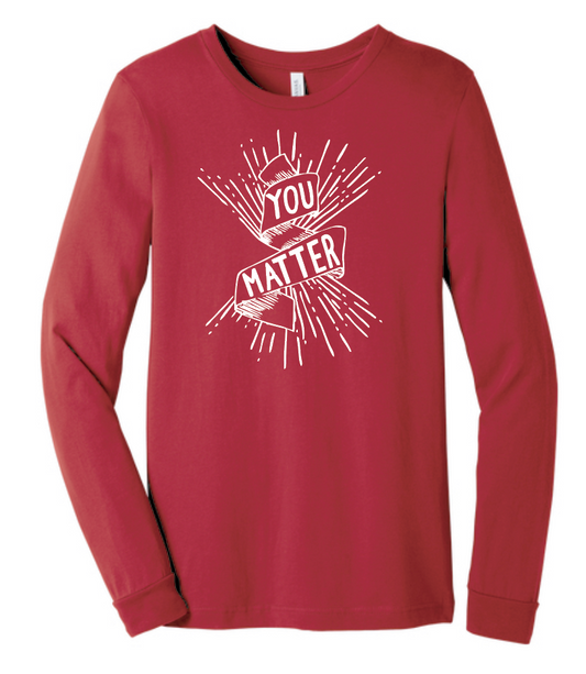COCMHC "You Matter" L/S T-shirt (red)